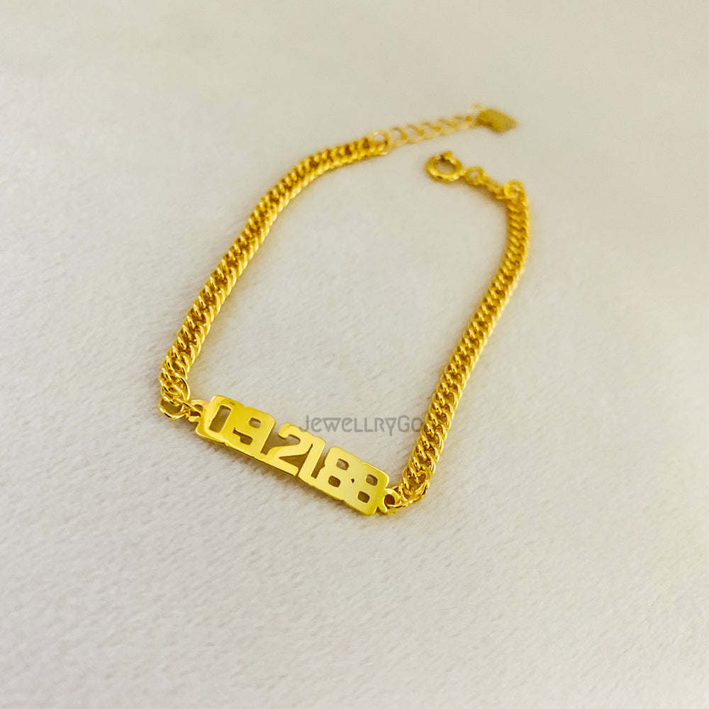 Crafted 18K Gold ID/ Name Bracelet