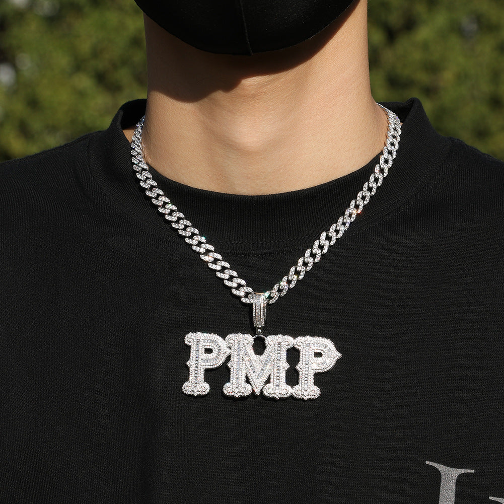 Custom Iced Out Letter Name Pendant