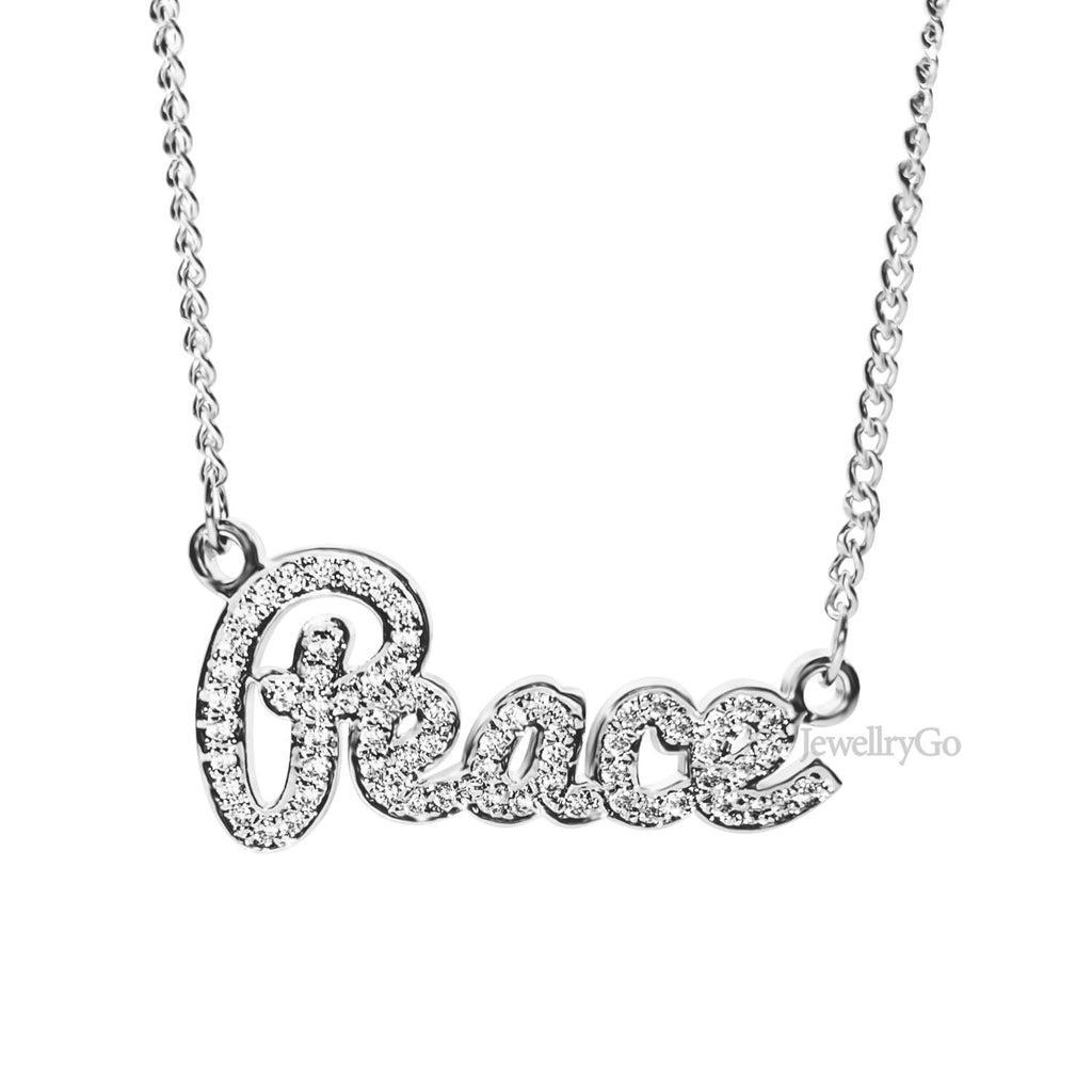 Custom Ice Out Nameplate Necklace