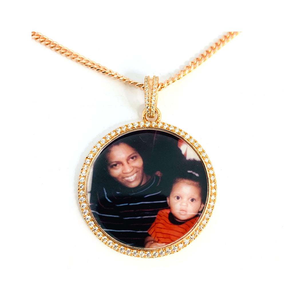 Custom Memorial 3D Picture Necklace Gift