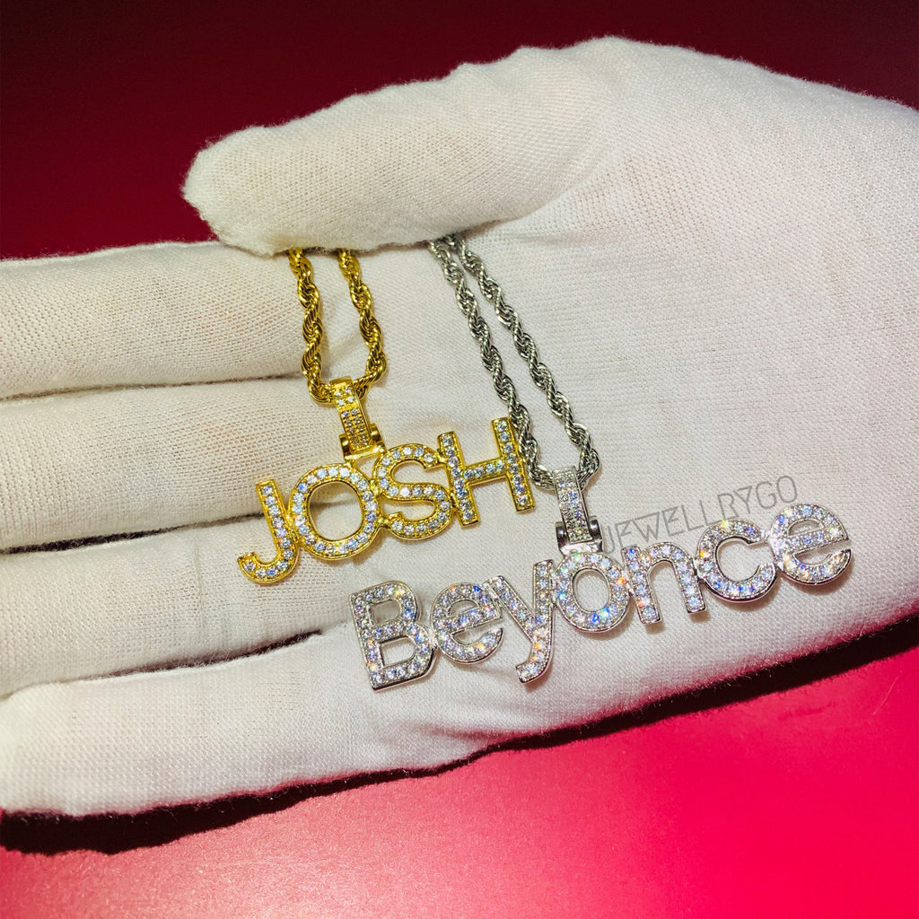 Iced Out Custom Pendants Name Necklace