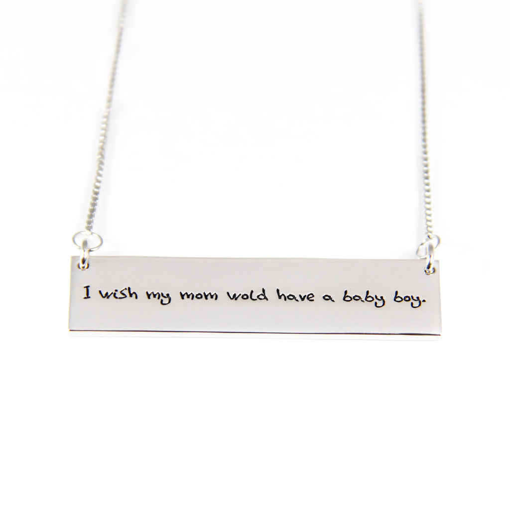 Custom Made Handwriting Necklace Gifts