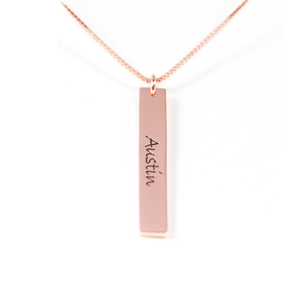 Custom Family Engraved Necklace with Names